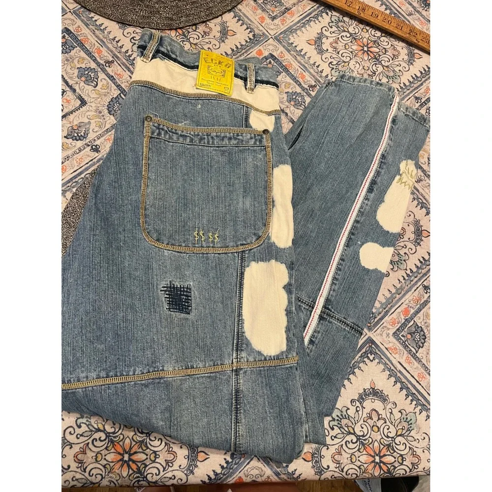Vintage Ecko Unltd The Pemberton Pant Baggy Patchwork Distressed Jeans Mens 38